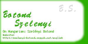 botond szelenyi business card