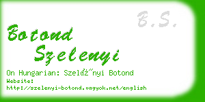 botond szelenyi business card